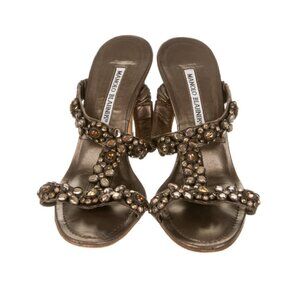 MANOLO BLAHNIK Sandals Size: 7.5 | IT 37.5